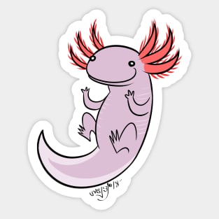 Axolotl love! Sticker